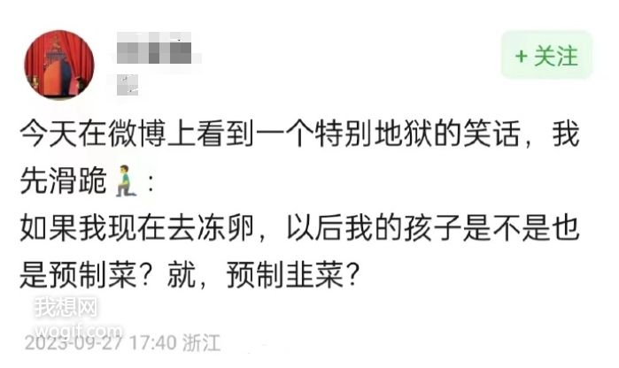 我現(xiàn)在去凍卵，以后我的孩子，也是預(yù)制菜？